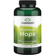 Swanson Hops Flower Capsules, 310 mg, 180 Count