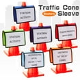 thumbnail image 5 of Juego de 6 fundas para conos de tráfico con bolsillos, funda para señales de mensajes para precaución, señales de advertencia para actividades al aire libre, seguridad, 5 of 5