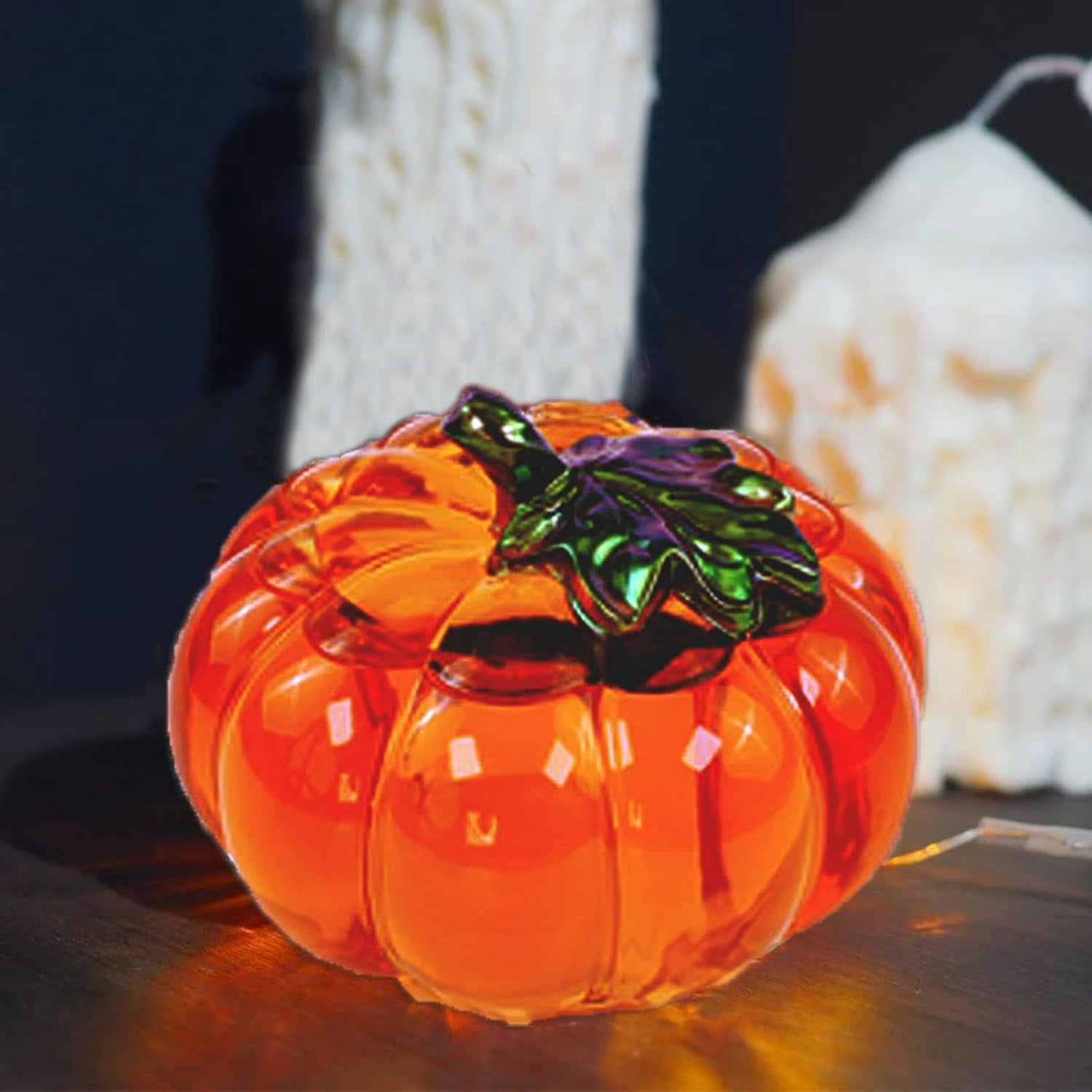 1PC Pumpkin Storage Box Silicone Mold, Pumpkin Shape Crystal Epoxy Mold with Lid, Epoxy Resin Jewelry Container Mold, Suitable for Halloween, Party, DIY, Crafts, Home Decoration