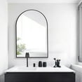 GLSLAND 20" x 30" Bathroom Mirror Arched Wall Mounted Mirror, Vanity