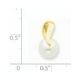 thumbnail image 3 of FB Jewels 14K Yellow Gold 8-9mm White Button Freshwater Cultured Pearl Pendant Slide, 3 of 4