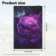 thumbnail image 7 of Yuyamidu Purple Rose Golf Towel Butterfly Cleaning Cloth Soft Golf Towels Easy to Carry Golf Accessories for Cart, Club or Bag, 7 of 7
