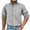 Gray, variant on Mens Dress Shirt Regular Fit Long Sleeve Button Down V Neck Shirts with Pocket, Casual Solid Color Rugged Flex Relaxed Oxford Shirt for Men