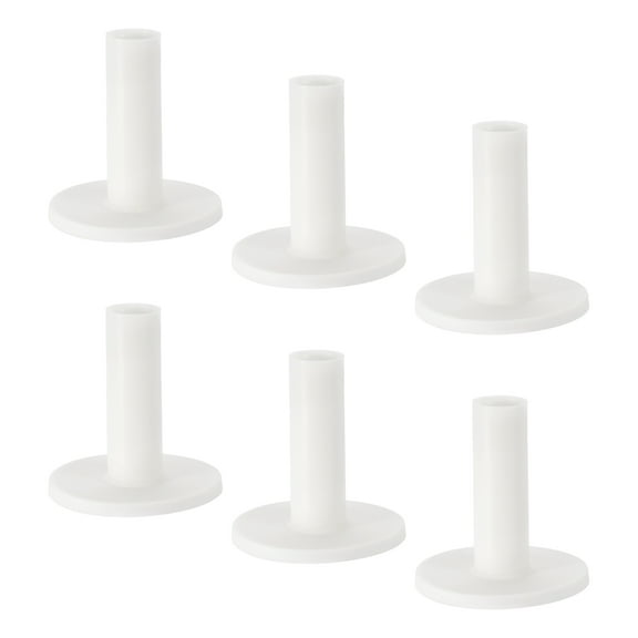 Uxcell 2.4 Inch Rubber Golf Tee, 6 Pack Tall Training Driving Range Tee Stable Ball Holder, White