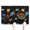 Starry Night, variant on Rainbow Leopard Print Pet Mat - Colorful Cheetah Texture Feeding Placemat - Waterproof & Stain-Resistant - Soft on Pet Paws