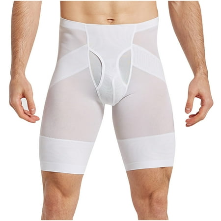 

YWDJ Tummy Control Shapewear Men Abdomen Pants Thin Buttocks Slimming Pants Pressure Pants Skinny Shaping Pants White XL