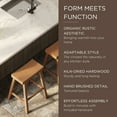thumbnail image 7 of Open Box Maven Lane Vincent Wooden Rustic Kitchen Counter Stool,Natural Finish, 7 of 7