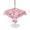 Light Pink Cherry Pink, variant on Outdoor Tablecloth with Umbrella Hole for Patio/Picnic/Party/Camping, Spring Peach Flowers Waterproof Table Cloth Square Cover Washable, Pink Botanical Floral Leaves Branch (54"x 54")