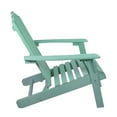thumbnail image 4 of Northlight 36" Green Classic Folding Wooden Adirondack Chair, 4 of 6