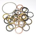 thumbnail image 7 of Flat Key Rings Key Chain Metal Split Ring 40pcs (Round 1.25 Inch Diameter), for Home Car Keys Organization, Arts & Crafts, Lanyards, Lead Free Colored (Antique Brass), 7 of 7