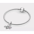 thumbnail image 2 of Abalorio Charm Dije 100% plata de ley 925 Viajes Avión Mundo Maleta colgante para mujer compatible con Pandora y otras pulseras, 2 of 2