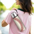 thumbnail image 6 of 20 Oz Baseball Pattern Coffee Tumbler Double Wall Insulated Stainless Steel Water Bottle | Metal Reusable Thermoses Flask with Cup Cap | Leak & Sweat Proof with Anti-Dust Lid, 6 of 7