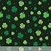 thumbnail image 3 of Spring Designs Milliken Fabric 60" Wide Sold by The Yard (Tossed Shamrocks Deep Forest Green), 3 of 3