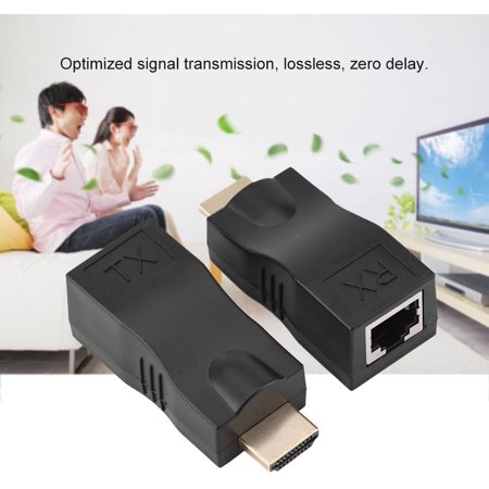 Dyfrio Rj45 To Hdmi 1 4 Network Cable Extender 30m Over Cat 5e 6 Ethernet Lan Rj45 Hdmi Converter Repeater Support 3d 4k For Ps3 Hdtv Hdpc Stb Walmart Canada