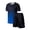 Blue, variant on XINXIAOO Unisex Kids 2/3-Piece Outfit Quick Dry T-Shirt and Shorts Boys 8-9 Years