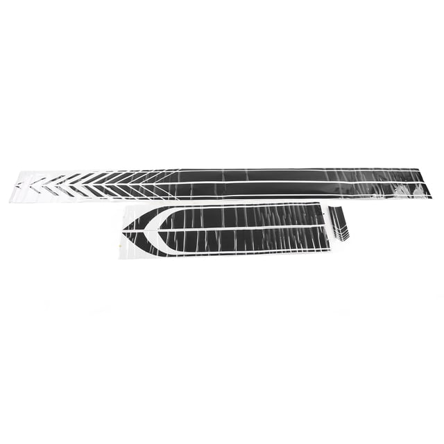 Auto Side Body Sticker, Ligero 4 PCS PVC Car Sticker Fuerte Adhesivo Universal Portátil Para Vehículo ANGGREK Negro