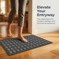 thumbnail image 2 of REGALWOVEN Geometric Door Mat Indoor Outdoor Waterproof Welcome Mat for Front Door, Non-Slip Entryway Rug, Washable Floor Mat Black 32" x 20", 2 of 6