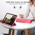 thumbnail image 7 of Getino Compatible with Apple iPad 10th/11th Generation A16 Case 11 inch Clear Back Cover with Pencil Holder, Red, 7 of 7