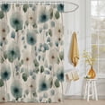 thumbnail image 3 of Shower Curtain Watercolor Dandelion Leaf Shower Curtains for Bathroom Decor, Waterproof Polyester Shower Curtain Set with Hooks, Standard Size 72" x 72" Spring Plant Linen, 3 of 9