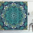 thumbnail image 1 of Ambesonne Turkish Pattern Shower Curtain, Ottoman Motif, 69"Wx70"L, Turquoise Dark Blue, 1 of 3