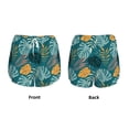 thumbnail image 5 of Lsque Tropical Leaves Printed Women's Running Shorts with Liner Pockets,Elastic Quick Dry Workout Athletic Gym Yoga Shorts,Womens High Waist Shorts-, 5 of 9