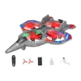 thumbnail image 3 of Avión de control remoto,Avión de control remoto,cuadricóptero a reacción,helicóptero,Avión de combate RC de juguete volador para exteriores para niños,Planeador de con 1 batería, 3 of 9
