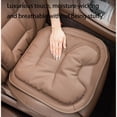 thumbnail image 2 of Skin-Friendly & Dirt-Repellent Leather Seat Cushions, Thickened Non-Slip Memory Foam Seat Pad, Soft Comfortable & Supportive Pad, for Car, Office Or Home Chair, Universal Fit Design, 2 of 7
