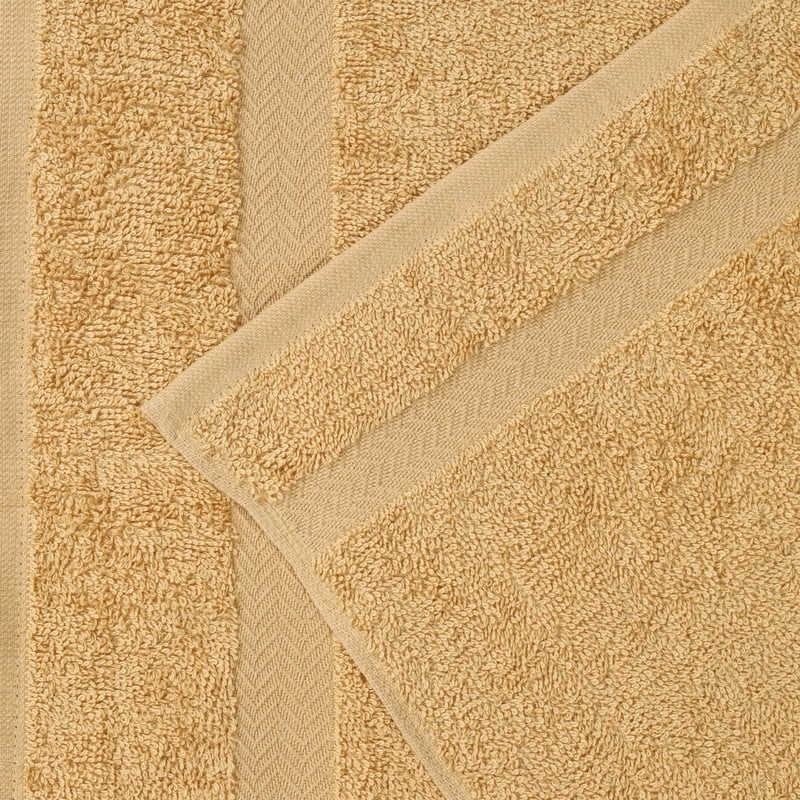 Superior Franklin 6-Piece Cotton Towel Set, Super Soft Quick Dry Fade Resistant Towels, Gold