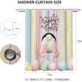 thumbnail image 3 of Easter Shower Curtain Sets Spring Bunny Easter Bathroom Curtain Decor Washable Durable Fabric Bathroom Curtains 72x72inch, 3 of 6