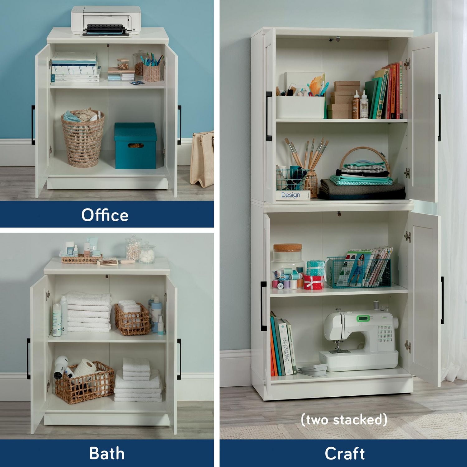 Sauder La Collection HomePlus Meuble de base, Finition White, 438284