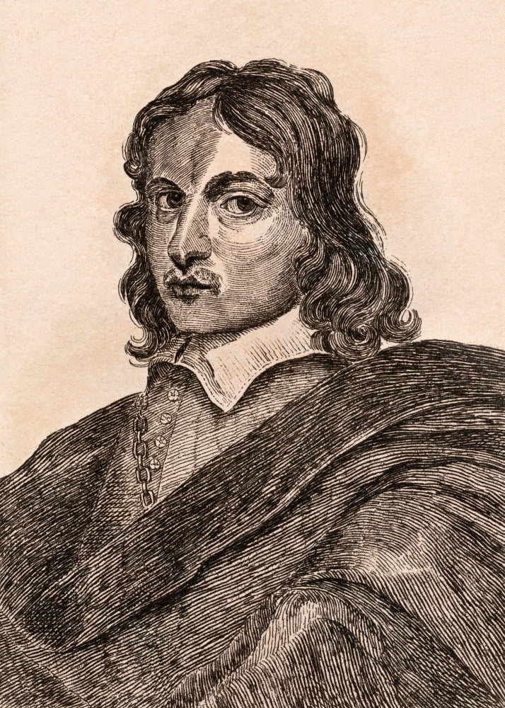 Thomas Willeboirts Bosschaert 1613 Or 14-1654 Dutch Born Flemish Artist From 75 Portraits Of Celebrated Painters From Authentic Originals Etched By James Girtin Published London 1817 Canvas Art - Ken