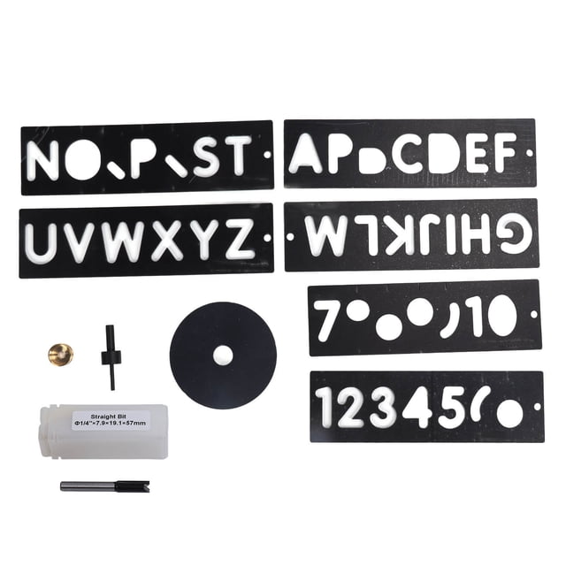 Oubit Plastic Sign Making Kit,Sign Making Kit Palstic Billborad Carving Template Horizontal Character Template Ultra Responsive