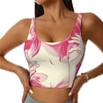 thumbnail image 1 of Fotbe Ace Of Diamonds Lady Sujetador Deportivo Largo sin Aros para Mujer con Almohadillas y Soporte Medio, Transpirable y Absorbente, Camiseta Tipo Chaleco o Tank Top-Large, 1 of 8