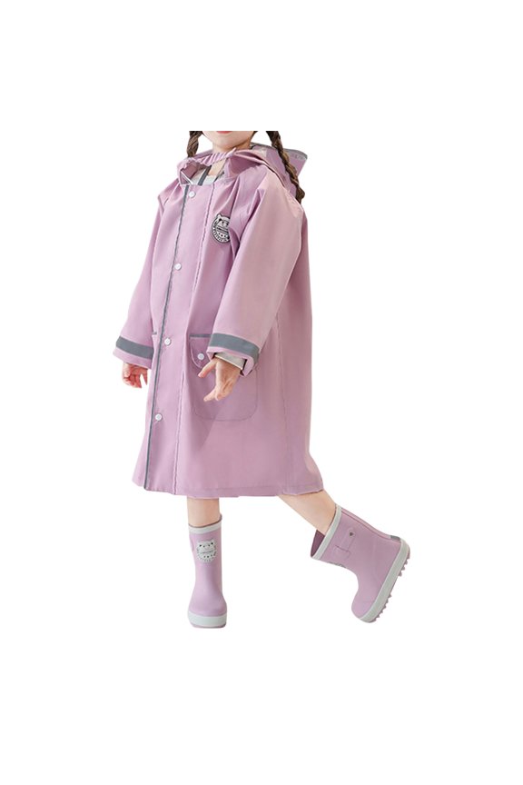 Rain Poncho Kids, Toddler Poncho with Hood, Waterpoof Rain Jacket Coat, Toddler Raincoat Boys Girls Rain Poncho Lightweight Waterpoof Kids Rain Jacket Children Rainwear