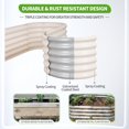 thumbnail image 3 of Cama de jardín elevada de acero galvanizado permade, 244 x 61 x 43 cm, blanca, 3 of 7