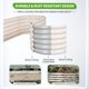 thumbnail image 3 of Cama de jardín elevada de acero galvanizado permade, 244 x 61 x 43 cm, blanca, 3 of 7