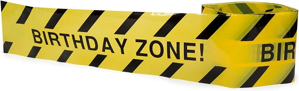 Birthday Zone! Party Tape 3 In. X 100 Ft (2 Pack)