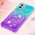 thumbnail image 6 of Case for Moto G 5G 2023, Moto G 5G 2023 Case Liquid Cute Clear Glitter Heavy Duty Shockproof Anti-Scratch Soft TPU Protective for Girls Women Phone Case for Moto G 5G 2023 Gradient Blue, 6 of 6