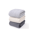 thumbnail image 1 of "3 Piezas Tuallas Toallas Baño Completo Grande 70×140 Cm Gris oscuro+Gris claro y beige ", 1 of 3