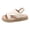 A115-Beige, variant on Hessimy Unisex-Child Slides Double Buckle Adjustable Flat Sandals for Boys Girls(Black,9)