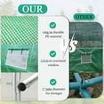 thumbnail image 5 of Jocisland 20x10x7.5 ft Heavy Duty Galvanized Steel Frame Greenhouse kit, Reinforced PE Cover & Film Clips, Green, 5 of 7