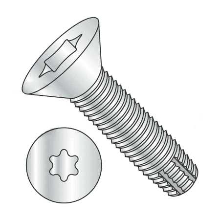 

5/16-18 x 2 1/2 Type F Thread Cutting Screws / Flat Head / Torx / Six-Lobe / Steel / Zinc Plating (Quantity: 500 pcs)