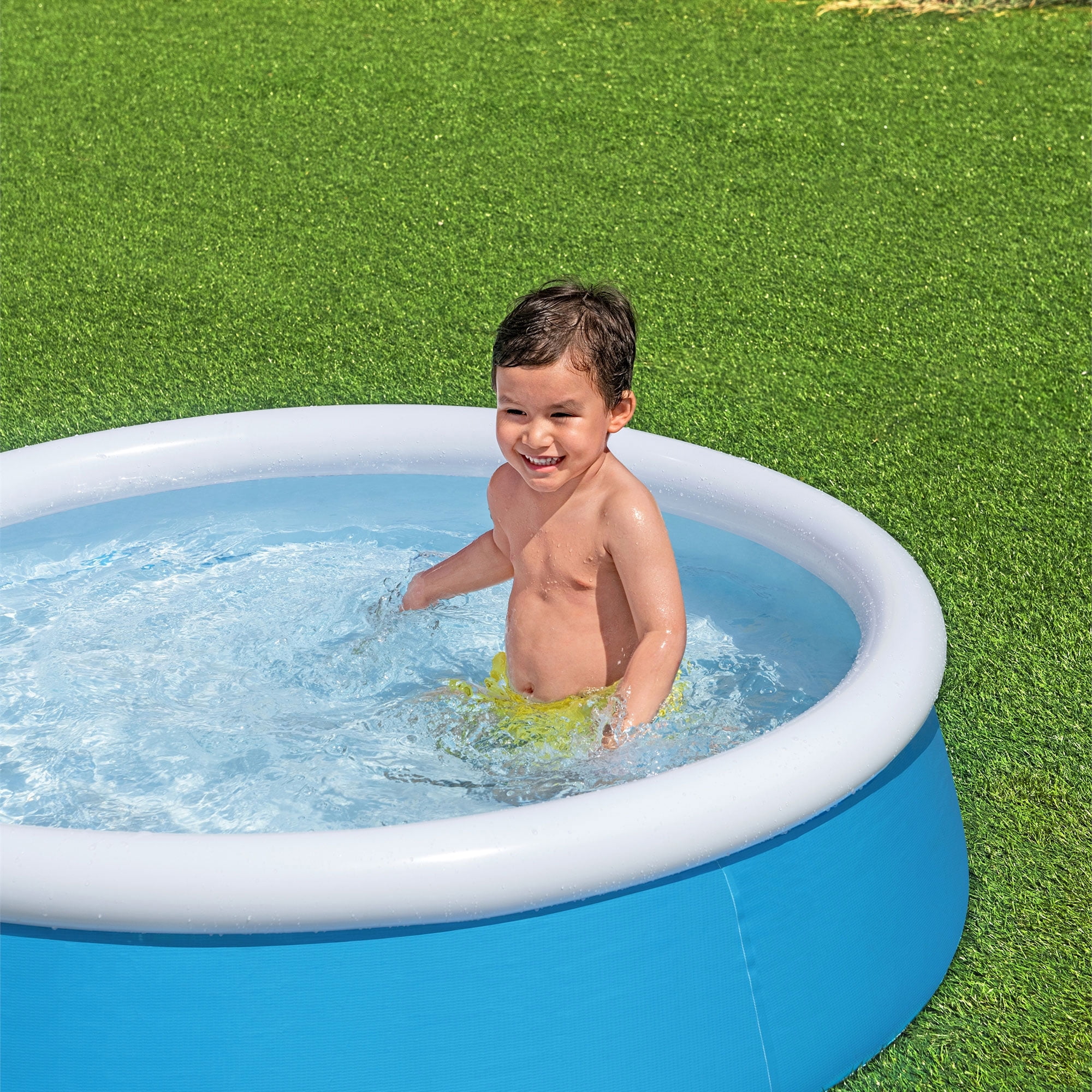 H2OGO! 5' x 15" Inch My First Fast Set Inflatable Ring Kiddie Swimming Pool