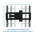 thumbnail image 6 of Mount-It! Full Motion TV Wall Mount, Long 17" Extension, Fits 26" to 55" TV's, Capacity 77 lbs., 6 of 9