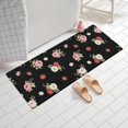 thumbnail image 2 of Pioneer Flower Floral Print Pattern Bathroom Rugs Mat, Non Slip Microfiber Bathroom Rug with Rubber Backing, Soft Mats for Bathroom Floor Tub Shower, 24"x60", 2 of 5