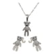 thumbnail image 1 of JOYARIS Juego Ositos Zirconias Amor Amistad +dije + Cadena Plata 925 A-0000002, 1 of 4