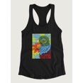 thumbnail image 3 of Bird In The Tropics. Ii Racerback Tank Women -Carolee Vitaletti Designs, Female x-Small, 3 of 4