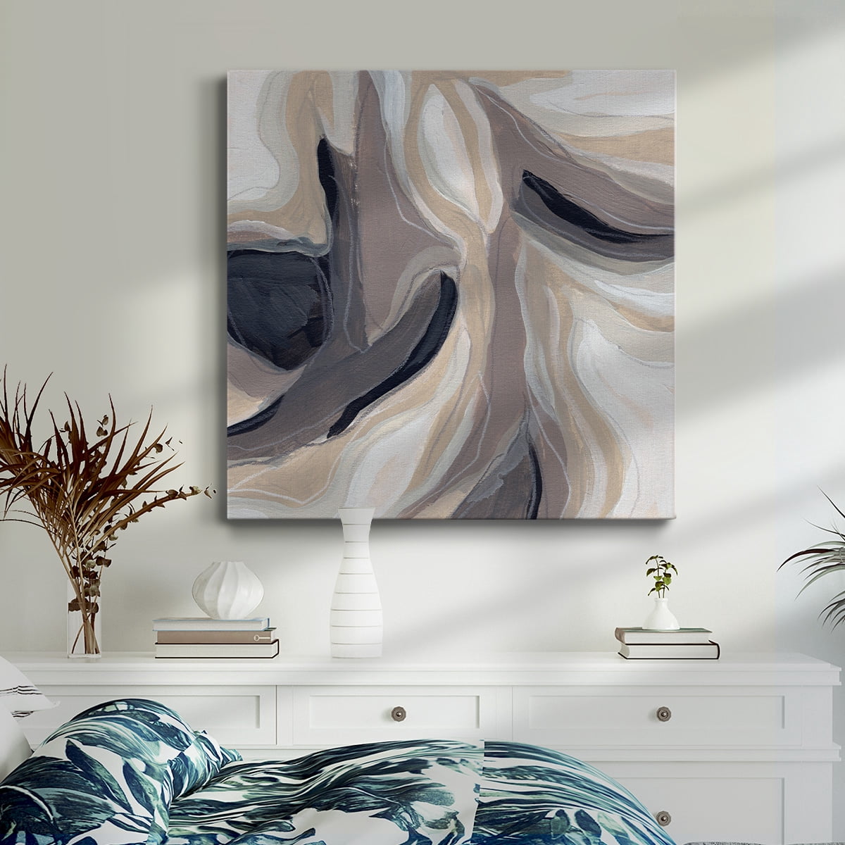 Wexford Home Stone Ripple IV-Premium Gallery Wrapped Canvas, 16" x 16" - Ready to Hang