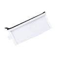 thumbnail image 5 of Tuvgenk White Pencil Cases Pencil Pouch Washable Zipper Solid Nylon Cosmetic Bag for Adults, 5 of 5