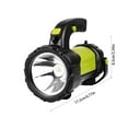 thumbnail image 3 of Hiroekza Camping Lantern Rechargeable LED Flashlight Lantern With 400LM 1200 Capacity Battery Powered Portable Bright Camping Light For Emergency Outdoor Hiking Camping Essentials Clearance, 3 of 6